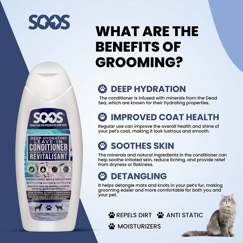 Soos Pets, Deep Hydrating Leave-In Pet Conditioner - 500ML  image number null